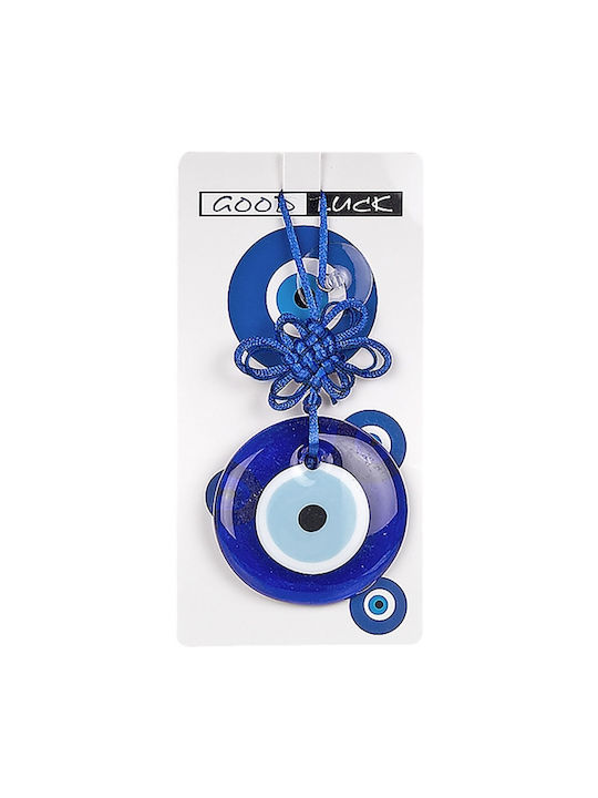 Hanging Lucky Charm Burner Blue made of Glass 8.5x18.5cm 1pcs