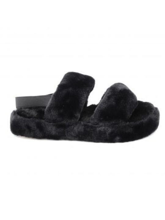 Buonarotti Winter Women's Slippers in Black color