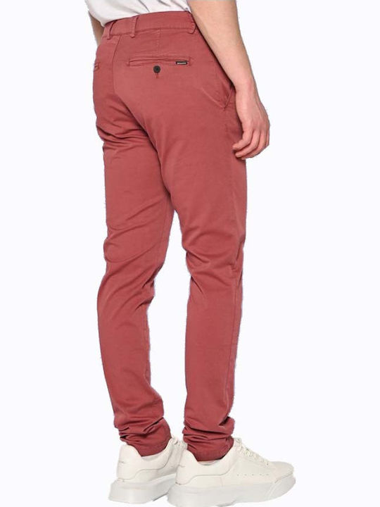 Pantaloni Chino Elastic Roșu
