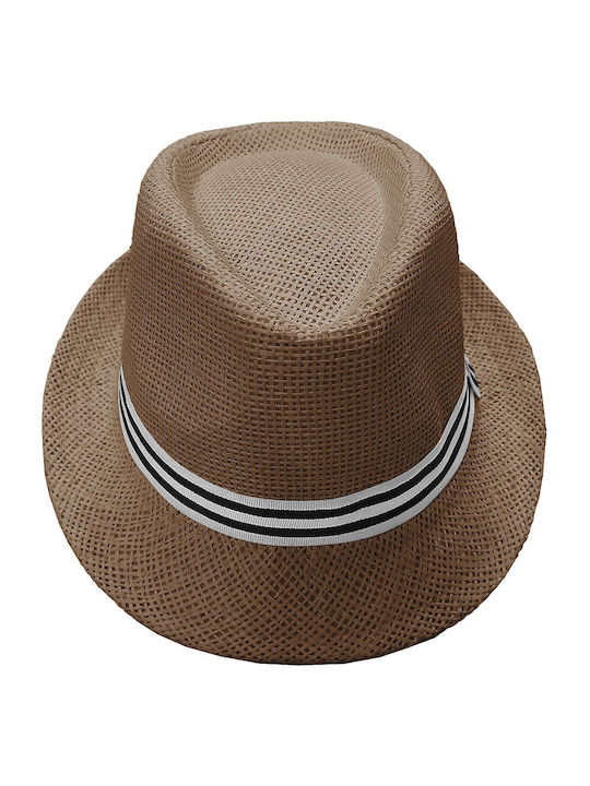 Summertiempo Υφασμάτινo Ανδρικό Καπέλο Καβουράκι Καφέ