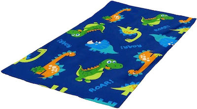 Tatu Moyo Kids Beach Towel Blue Dinosaurs 160x80cm