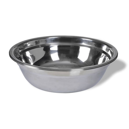 vidaXL Stainless Steel Food & Water Bowl for Dog & Cat 2 x 1lt 10cm 2 Pieces