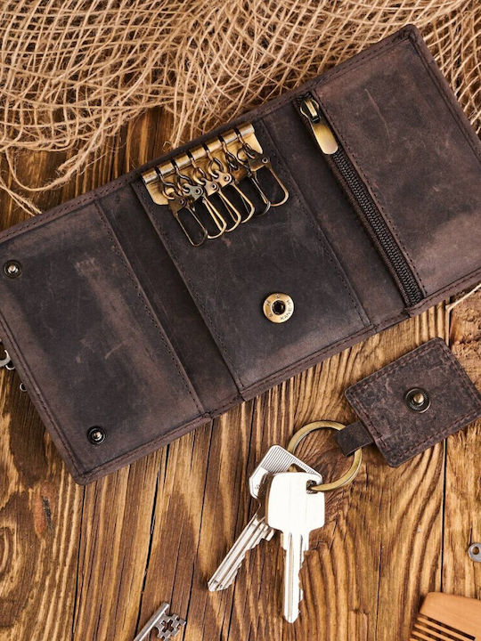 Paolo Peruzzi T-49-br Universal Leather Key Case