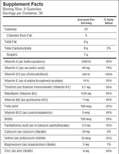 Nordic Naturals Nordic Berries Multivitamin Мултивитамин Original 120 желирани бонбони
