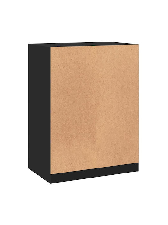 Bibliotecă Neagră 77x48x102 cm