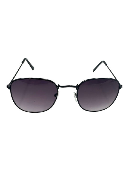 V-store Sunglasses with Black Metal Frame and Black Gradient Lens 9293-02