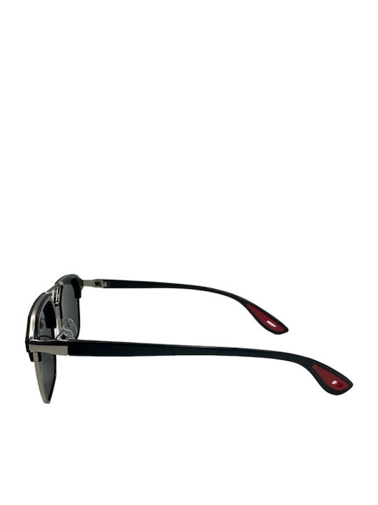 V-store Unisex Γυαλιά Ηλίου με Μαύρο Σκελετό και Καφέ Polarized Καθρέφτη Φακό POL8360-05