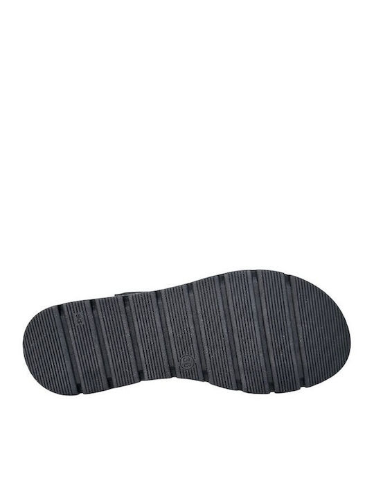Women's Flat Sandals in Black Color
