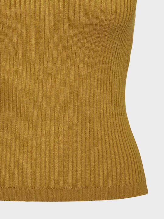 Vero Moda pentru Femei Bluză Fără mâneci Yellow