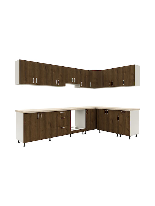 Karo Dulap Inferior pentru Cuptor Stejar Bronz/alb 60x50x80buc