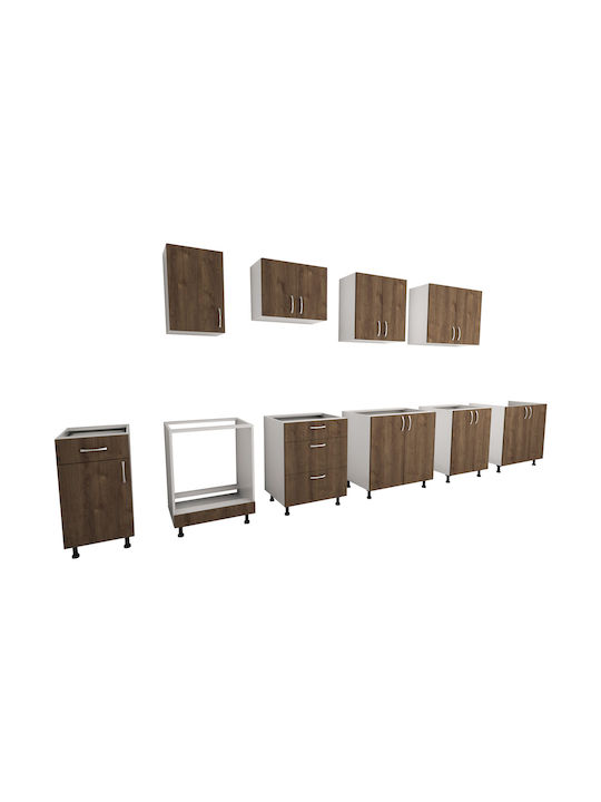 Karo Dulap Inferior pentru Cuptor Stejar Bronz/alb 60x50x80buc