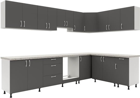 Schrank Wand Antracit/alb 40x30x60Stück