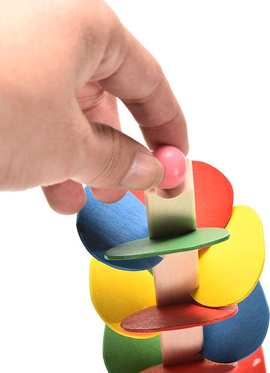 Bildungs-Spielzeug Kinder Zola Baum Modell Bunte Holzkugeln 19,5 cm