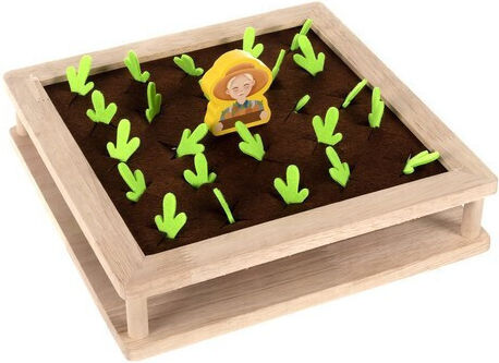 Memory Game - Carrot Farm Montessori Joc Educațional de Cunoștințe din Lemn