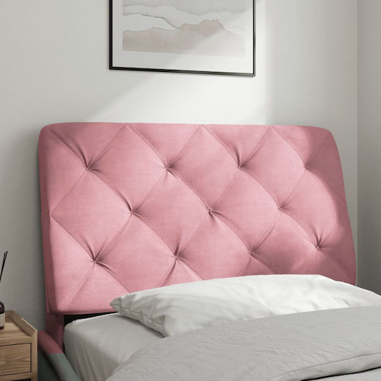 vidaXL Stoff-Kopfstütze Für Bett Rosa 92x48cm