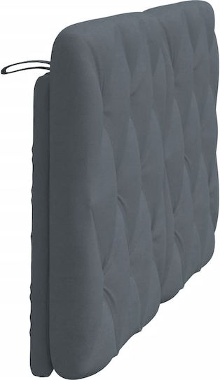 vidaXL Stoff-Kopfstütze Für Bett Dunkelgrau 142x48cm