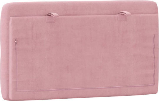 vidaXL Stoff-Kopfstütze Für Bett Rosa 92x48cm