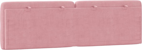 vidaXL Μαξιλάρι για Κεφαλαρι Υφασμάτινο Ροζ 162x48cm