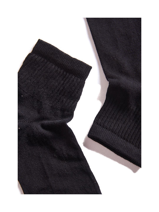 Comfort Men's Solid Color Socks BLACK