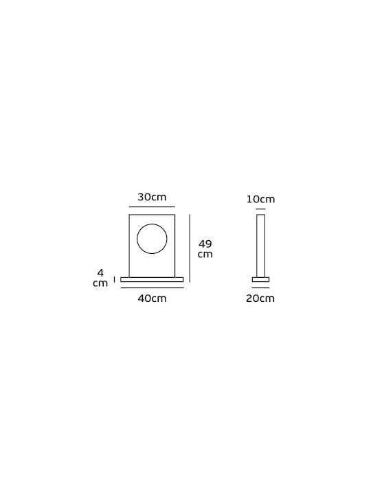 VK Lighting LED Lampă de Podea Î49cm. Gri VK Lighting LED Lampă de Podea Î49cm. Gri