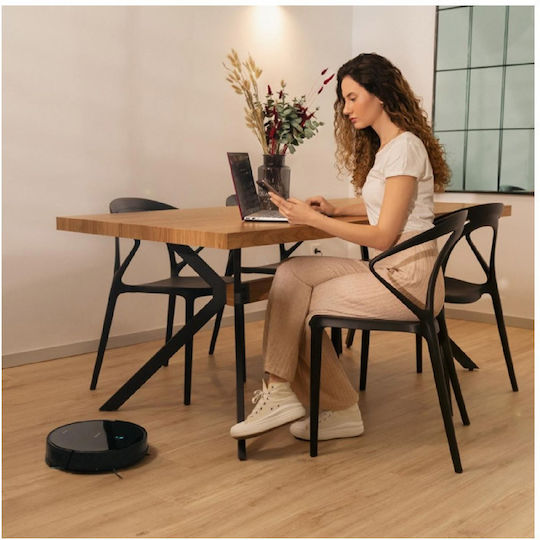 Cecotec Conga Connected Gyro Σκούπα Ρομπότ με Έξυπνη Πλοήγηση & Απορρόφηση 2100Pa Μαύρη