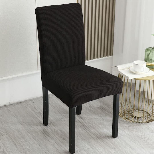 Elastische Abdeckung Für Stuhl Schwarz 62x48cm