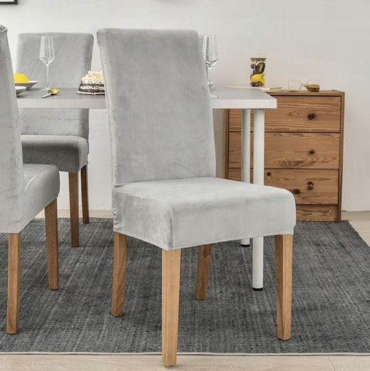 Elastische Abdeckung für Stuhl Light Grey 35x40cm 1Stück ZY12293QWS79