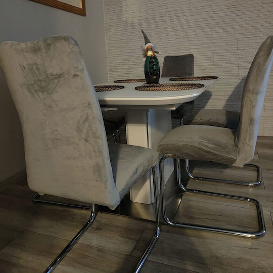 Elastische Abdeckung für Stuhl Light Grey 35x40cm 1Stück ZY12293QWS79