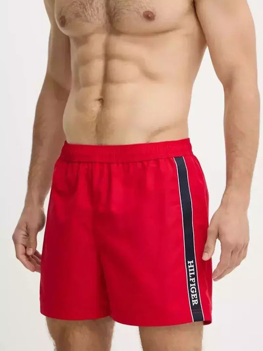 Tommy Hilfiger Men's Swimwear Bermuda Red