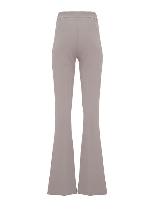 Elisabetta Franchi Women's Fabric Trousers Grey