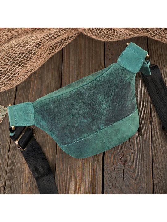 Leather Belt Bag Green