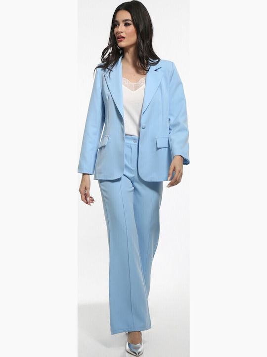 Damen Sky Blue Anzug