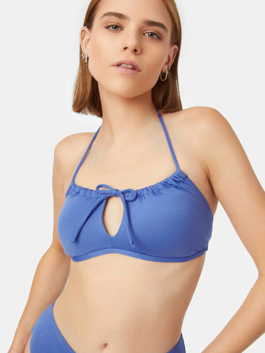 Γυναικείο Bikini Top Bralette Δέσιμο Μπροστά Minerva Chile Blue