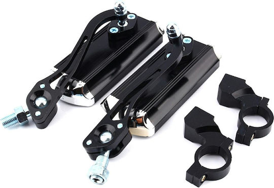 Motorcycle Mirrors 2 Pieces Gray