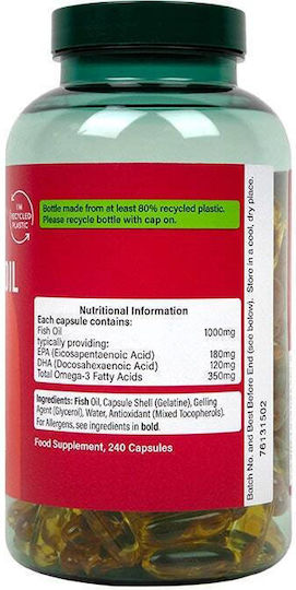 Holland & Barrett Omega 3 Fish Oil Fish Oil 1000mg 240 caps