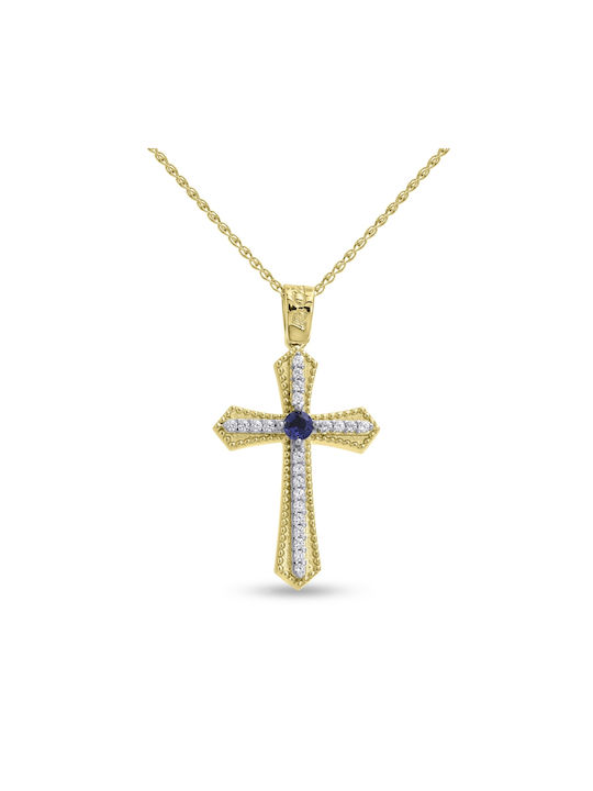 Fa Cad'oro Women's Gold Cross 14K