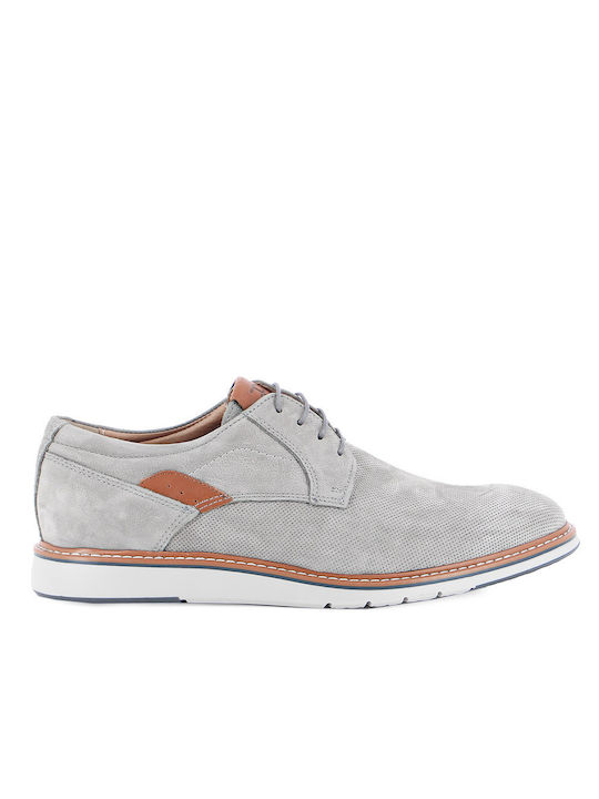 Fratelli Petridi Men's Leather Casual Shoes Gray