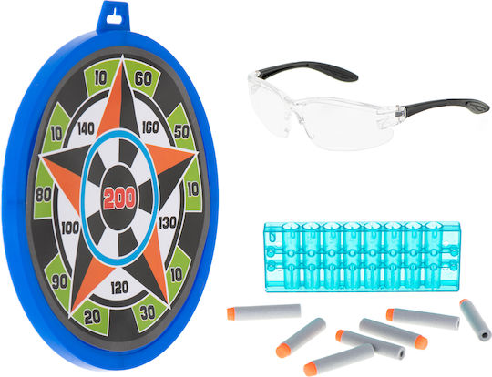 Children's Play Set Zola Machine Gun 18 Foam Arrows Shield Glasses 28x16x5 Cm