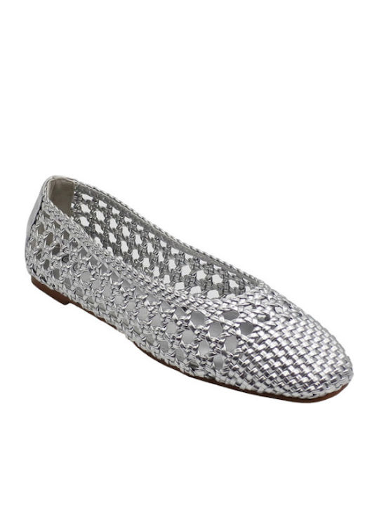 Envie Shoes Γυναικείες Μπαλαρίνες σε Ασημί Χρώμα Envie Shoes Γυναικείες Μπαλαρίνες σε Ασημί Χρώμα