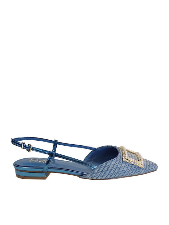 Kendal 266 Γυναικείες Μπαλαρίνες Slingback σε Μπλε Χρώμα