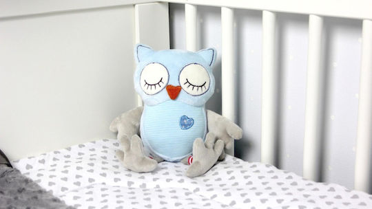 Mimi Plüscheule Zola Blau Grau 21 cm