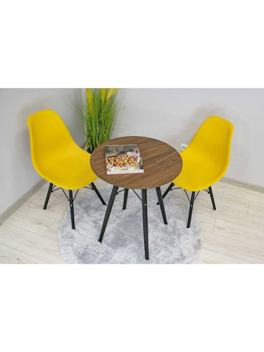 Masă Bucătărie Lemnoasă Rustic Brown 60x73buc