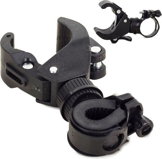 Ajustable Bike Mount Zola Clips D16-46mm Flashlight 20-35mm Frame Black