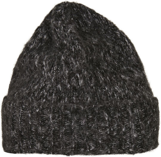 Beanie Unisex Σκούφος με Rib Πλέξη σε Γκρι χρώμα
