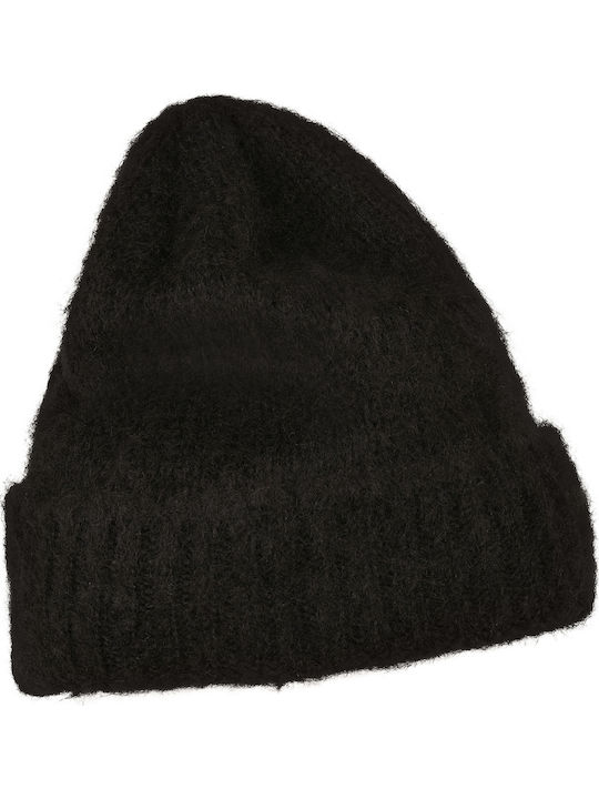 Beanie Unisex Beanie with Rib Knit in Black color