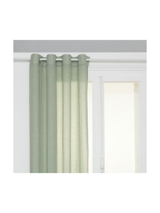Atmosphera Curtain With Grommets Paxta Turquoise 135x240cm