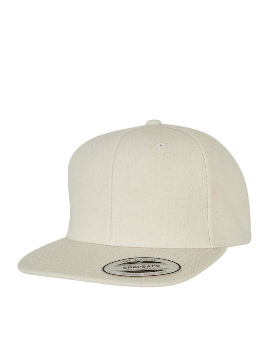 Men's Snapback Cap White