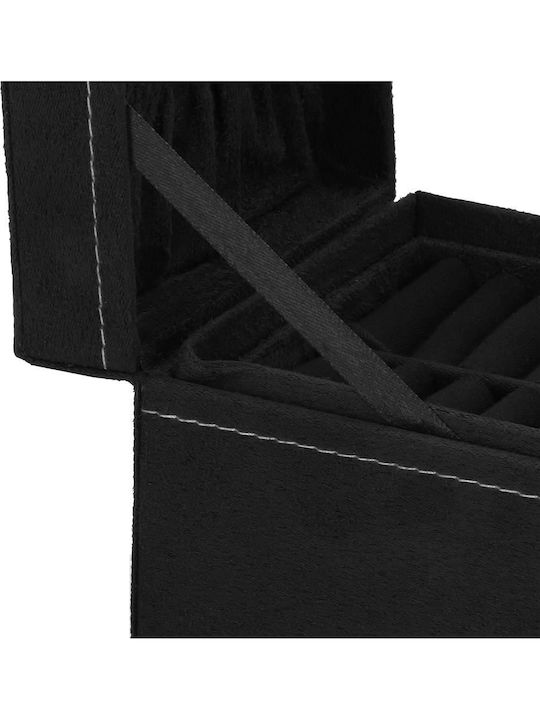 Springos Κουτί Κοσμημάτων Βελούδινο Μαύρο 12x12x12cm Springos Κουτί Κοσμημάτων Βελούδινο Μαύρο 12x12x12cm