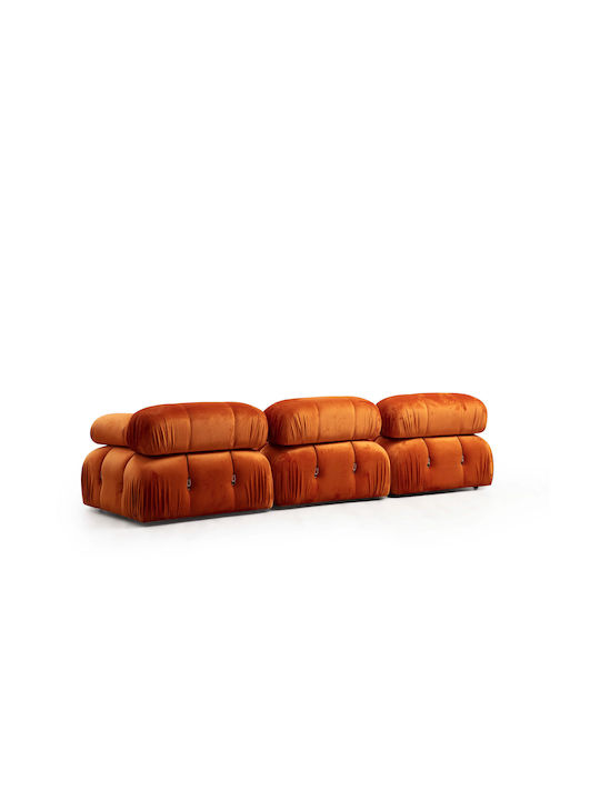 Γωνιακός Καναπές με Αναστρέψιμη Γωνία Orange 288x75x75εκ.