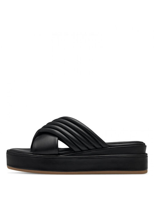 Marco Tozzi Women's Flat Sandals in Black Color